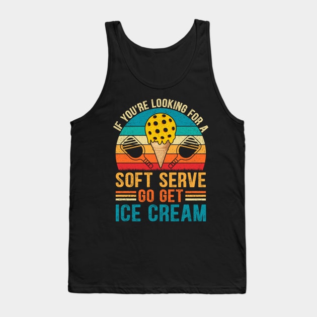 Soft Serve Go Get Ice Cream Pickleball Tank Top by catador design